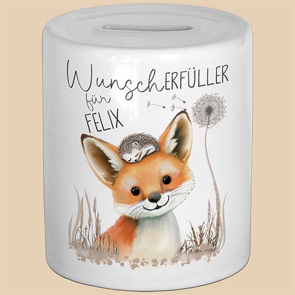 Personalisierte Spardose mit Namen, Geldgeschenk verpacken, Kinderspardose für Kinder, Geburtstag, Taufe, Geburt, Weihnachten, Geld Geschenk