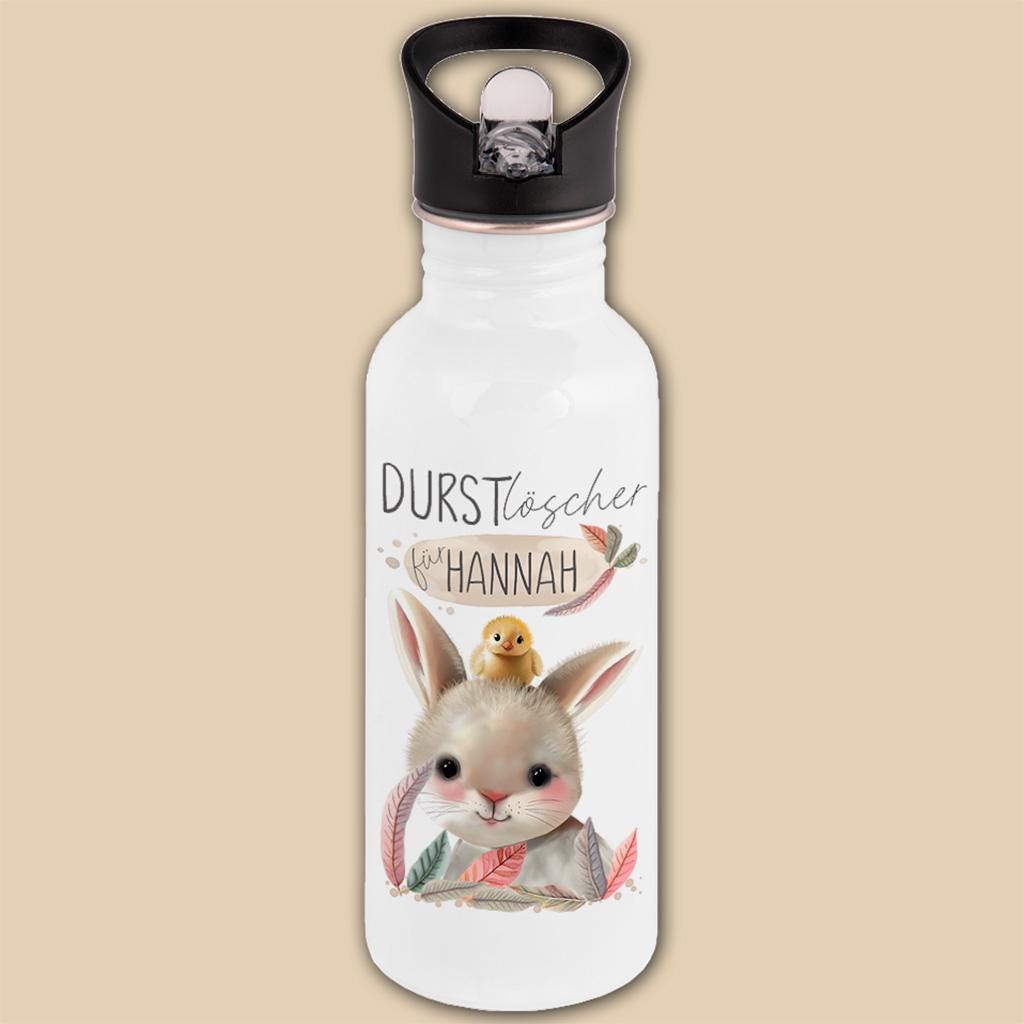 Edelstahl Trinkflasche mit Namen personalisiert, Kindergeschenke Idee für Schulanfang, Kindergarten Flasche, Einschulung, Schulkind Geschenk