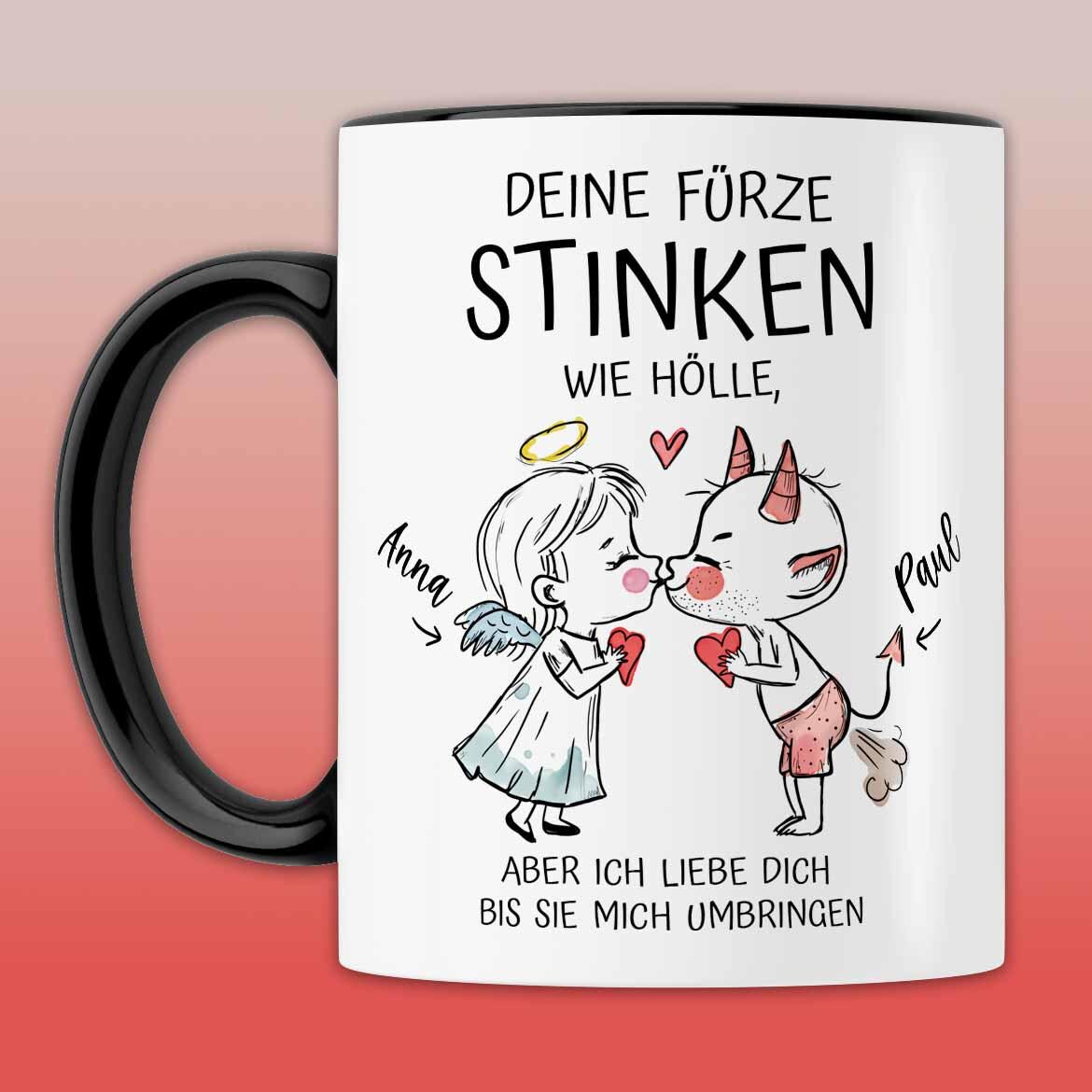 Lustige Geschenke für Ihn zum Jahrestag, Valentinstagsgeschenk Mann, personalisierte Geburtstagsgeschenke Männer Tasse Valentinstag Geschenk
