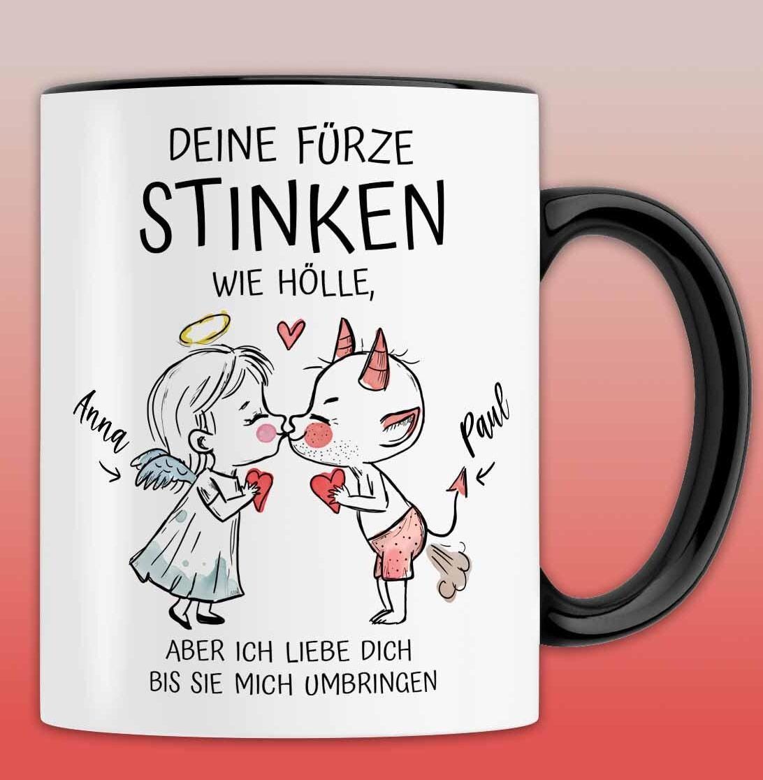 Lustige Geschenke für Ihn zum Jahrestag, Valentinstagsgeschenk Mann, personalisierte Geburtstagsgeschenke Männer Tasse Valentinstag Geschenk
