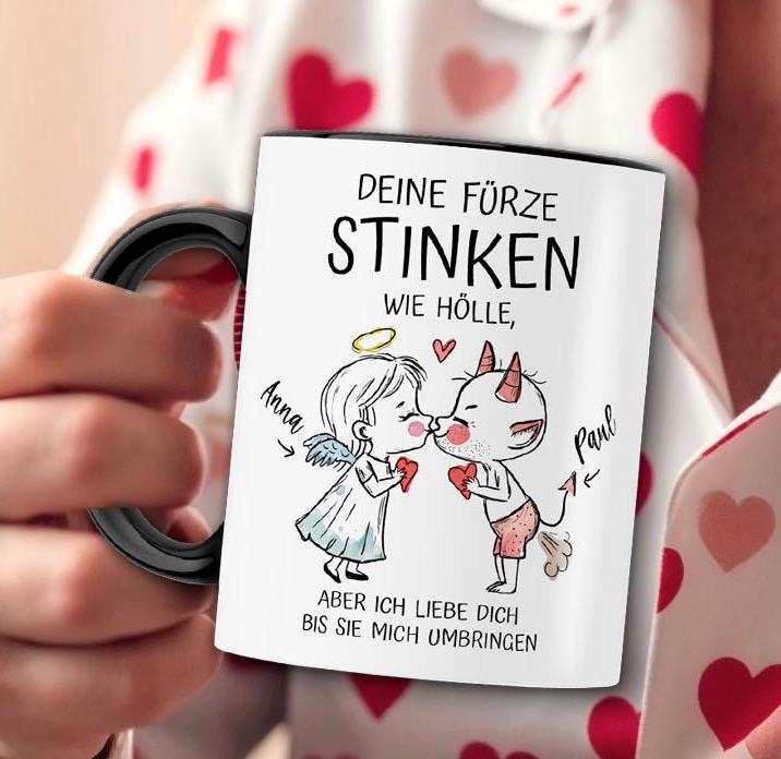 Lustige Geschenke für Ihn zum Jahrestag, Valentinstagsgeschenk Mann, personalisierte Geburtstagsgeschenke Männer Tasse Valentinstag Geschenk