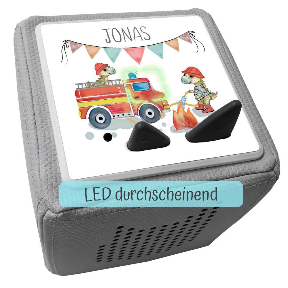 Personalisierte Schutzfolie für die Toniebox - Zubehör, Tonie Folie als Geburtstagsgeschenk, Weihnachtsgeschenk, Kindergeschenk, Feuerwehr