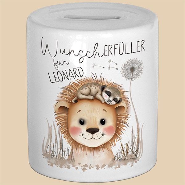 Spardose personalisiert - Geldgeschenk verpacken, Kinderspardose für Kinder zum Geburtstag, Taufe, Geburt, Weihnachten, Baby Geld Geschenk
