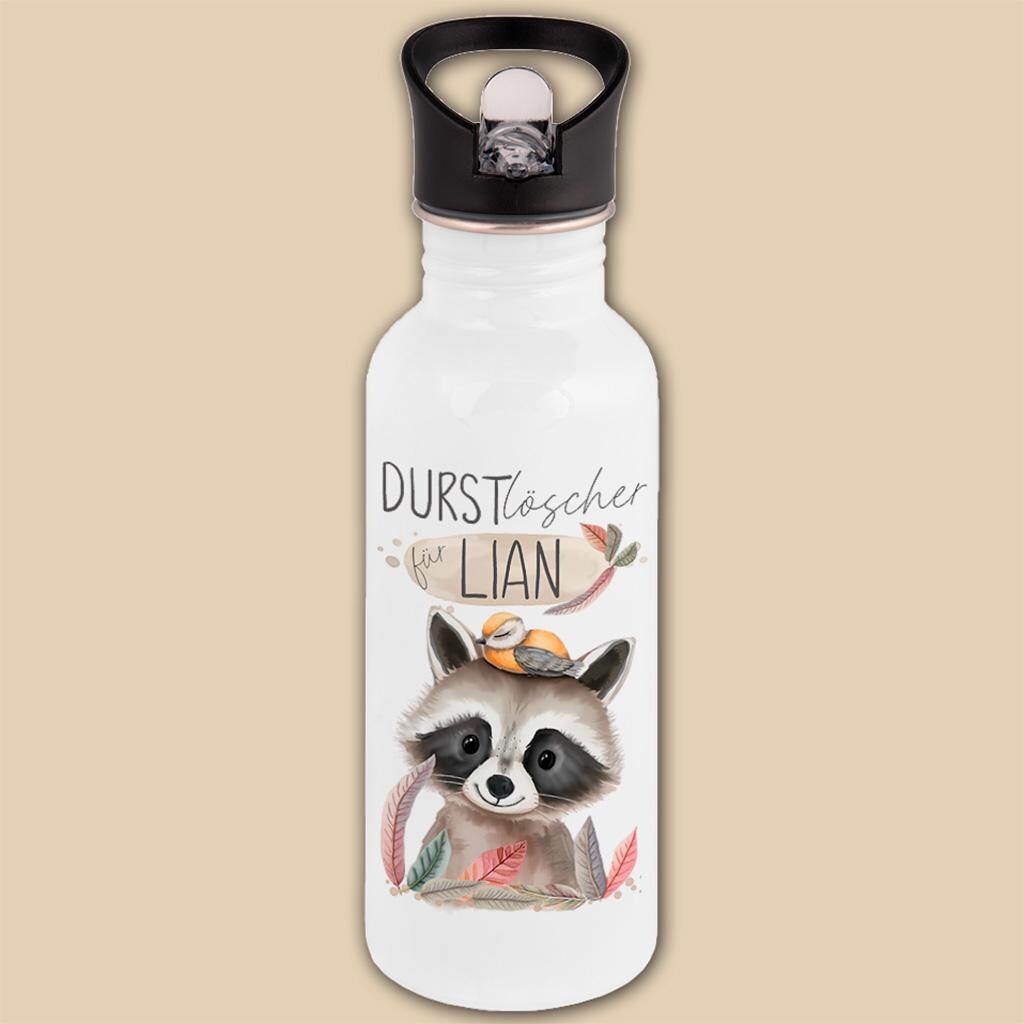 Edelstahl Trinkflasche mit Namen personalisiert, Kindergeschenke Idee für Schulanfang, Kindergarten Flasche, Einschulung, Schulkind Geschenk