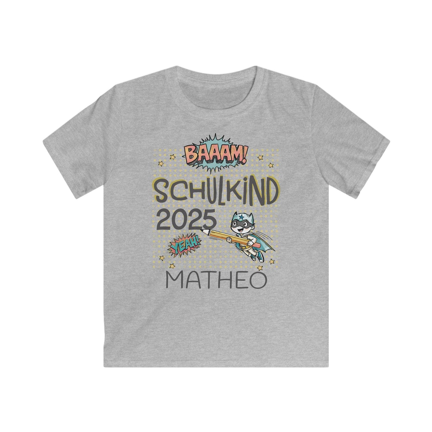 Personalisiertes Einschulungs-Shirt | Für coole Mädchen & Jungen | Stolzes Schulkind-Outfit in Baumwolle für kleine Superhelden
