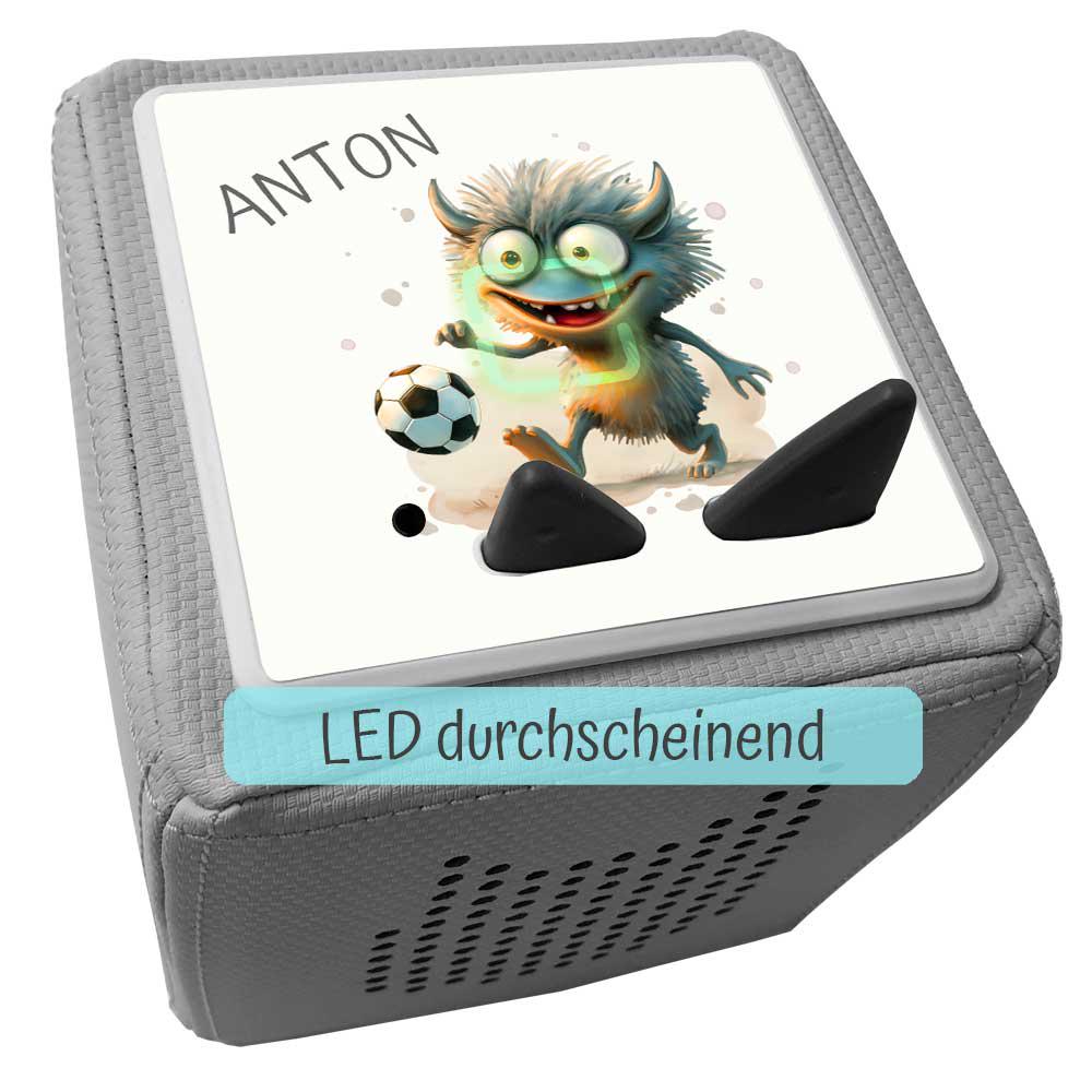 Personalisierte Toniebox Schutzfolie mit Monster Design – Individuelles Geschenk für Geburtstag, Weihnachten & Ostern | Schutz vor Kratzern