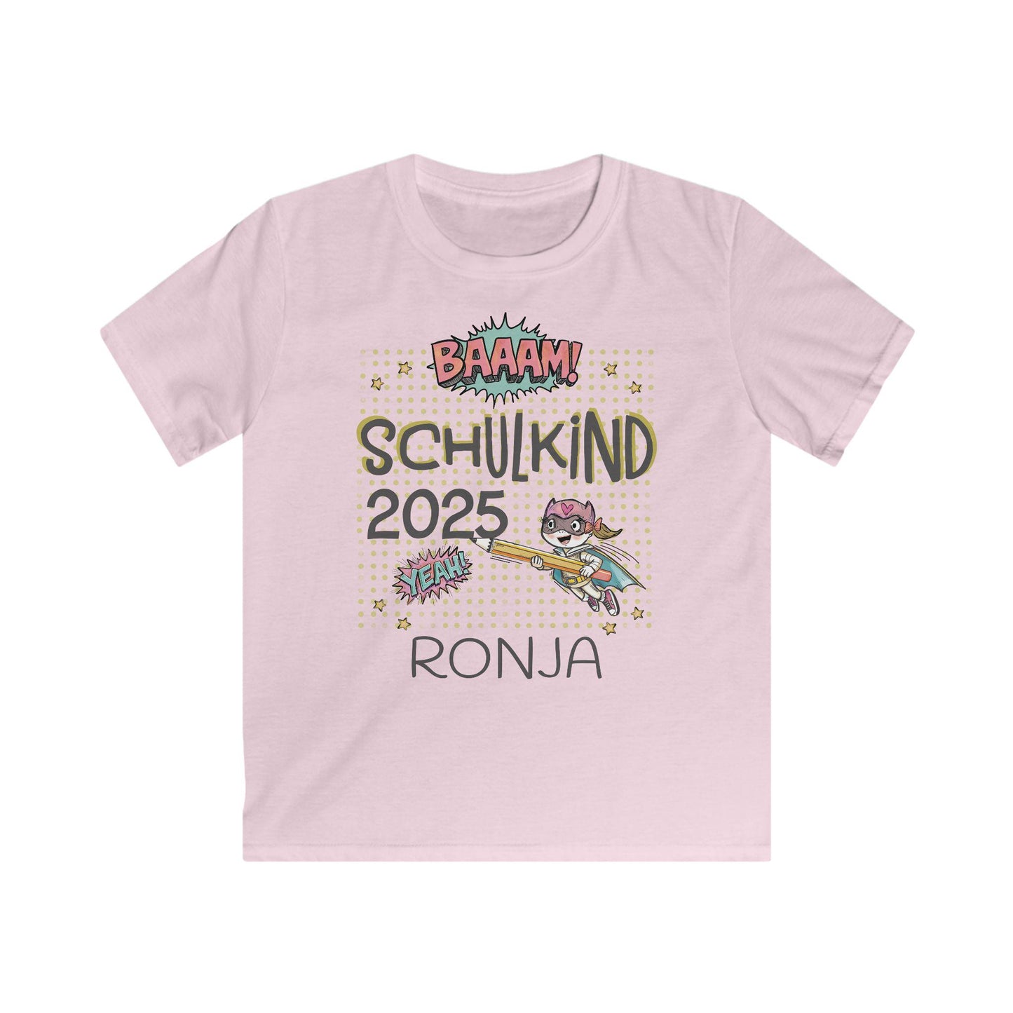 Personalisiertes Einschulungs-Shirt | Für coole Mädchen & Jungen | Stolzes Schulkind-Outfit in Baumwolle für kleine Superhelden
