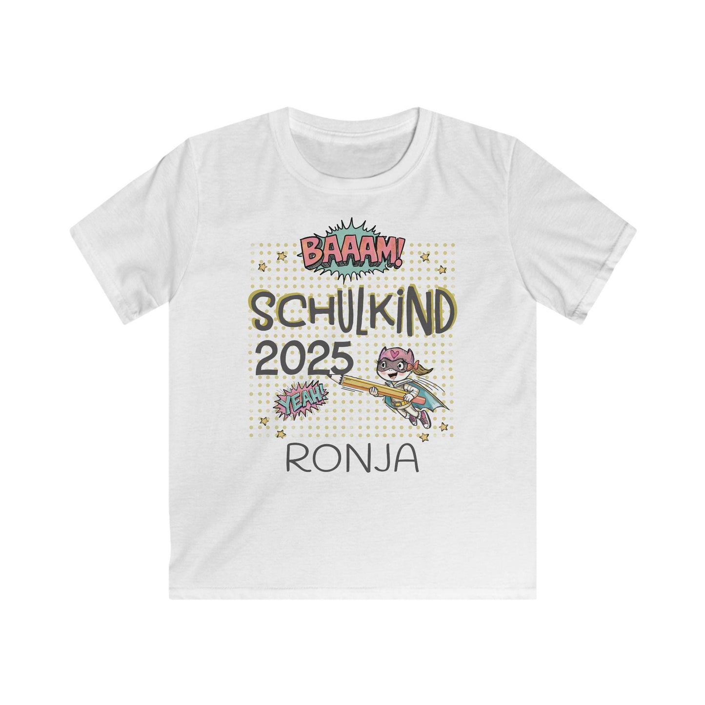 Personalisiertes Einschulungs-Shirt | Für coole Mädchen & Jungen | Stolzes Schulkind-Outfit in Baumwolle für kleine Superhelden