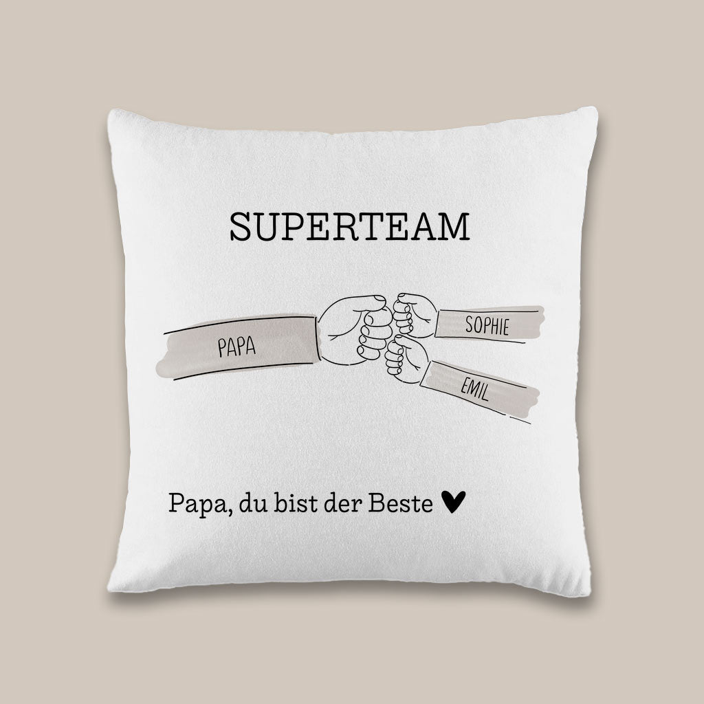 Personalisiertes Papa Kissen – Individuelles Geschenk für Vatertag, Weihnachten & Geburtstag | Handmade