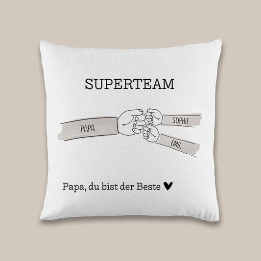 Personalisiertes Papa Kissen – Individuelles Geschenk für Vatertag, Weihnachten & Geburtstag | Handmade
