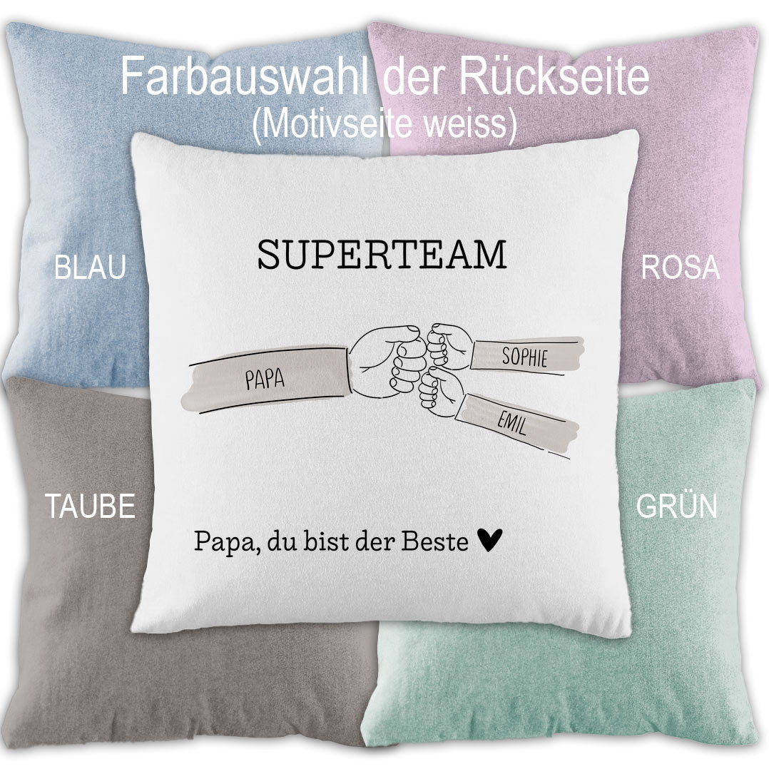 Personalisiertes Papa Kissen – Individuelles Geschenk für Vatertag, Weihnachten & Geburtstag | Handmade