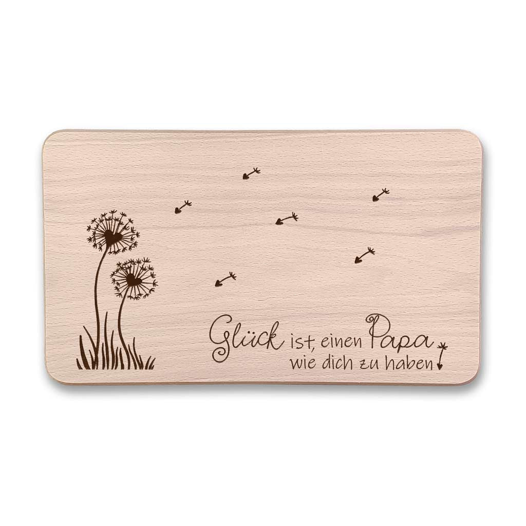 Graviertes Frühstücksbrettchen aus Buchenholz | Schönes Geschenk für Mama, Papa, Geburtstag & Weihnachten