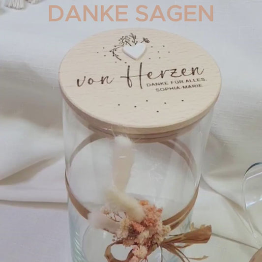 Abschied Kollegin Abschiedsgeschenk Erzieherin Vorratsglas personalisiert von Herzen Lehrerin Dankeschön Geschenk Tagesmutter Kita Keksglas