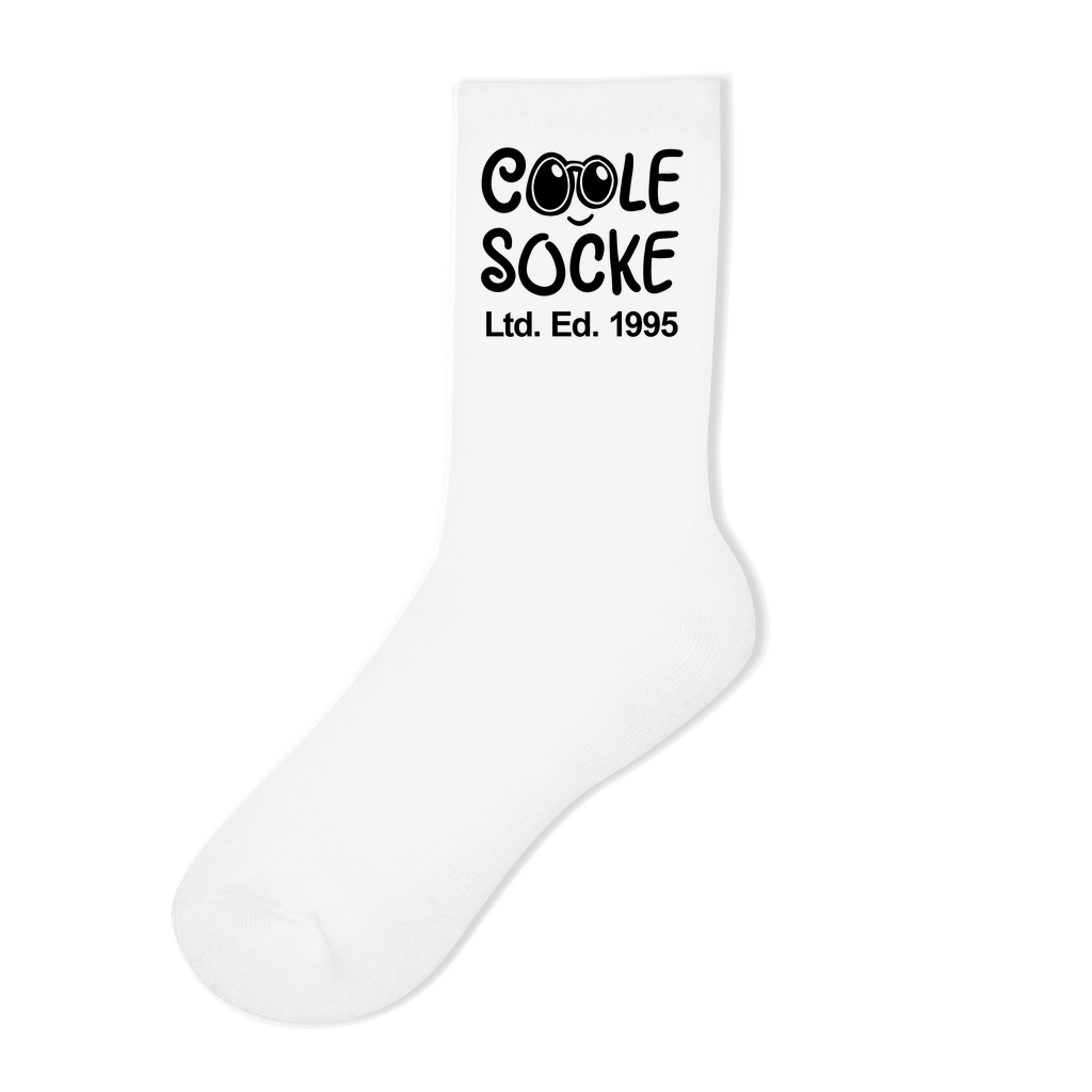 Die "Coole Socke Ltd. Ed." – Personalisierte Jahrgangs-Socken