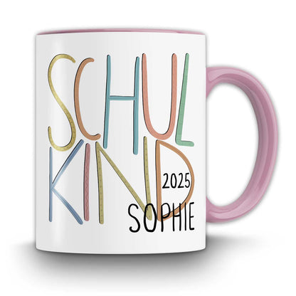 Personalisierbare Schukind Tasse als Geschenk zur Einschulung