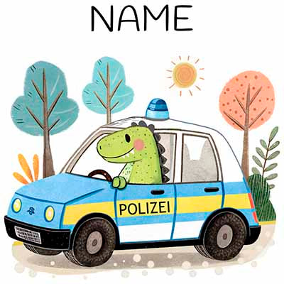 Die personalisierte Fahrzeug-Tasse für kleine Helden