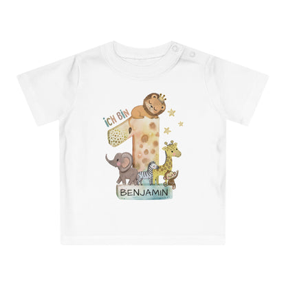 Das personalisierte Safari Geburtstags-Shirt | 100% Baumwolle