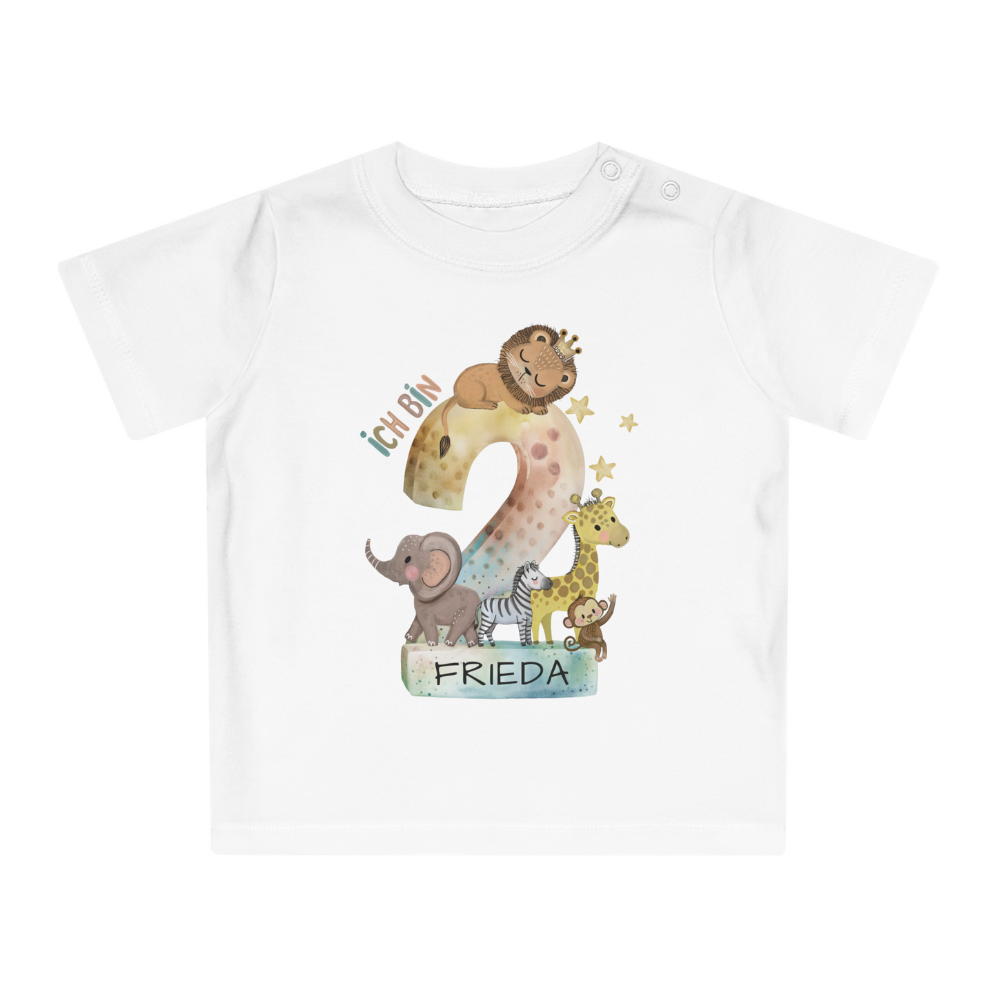 Das personalisierte Safari Geburtstags-Shirt | 100% Baumwolle