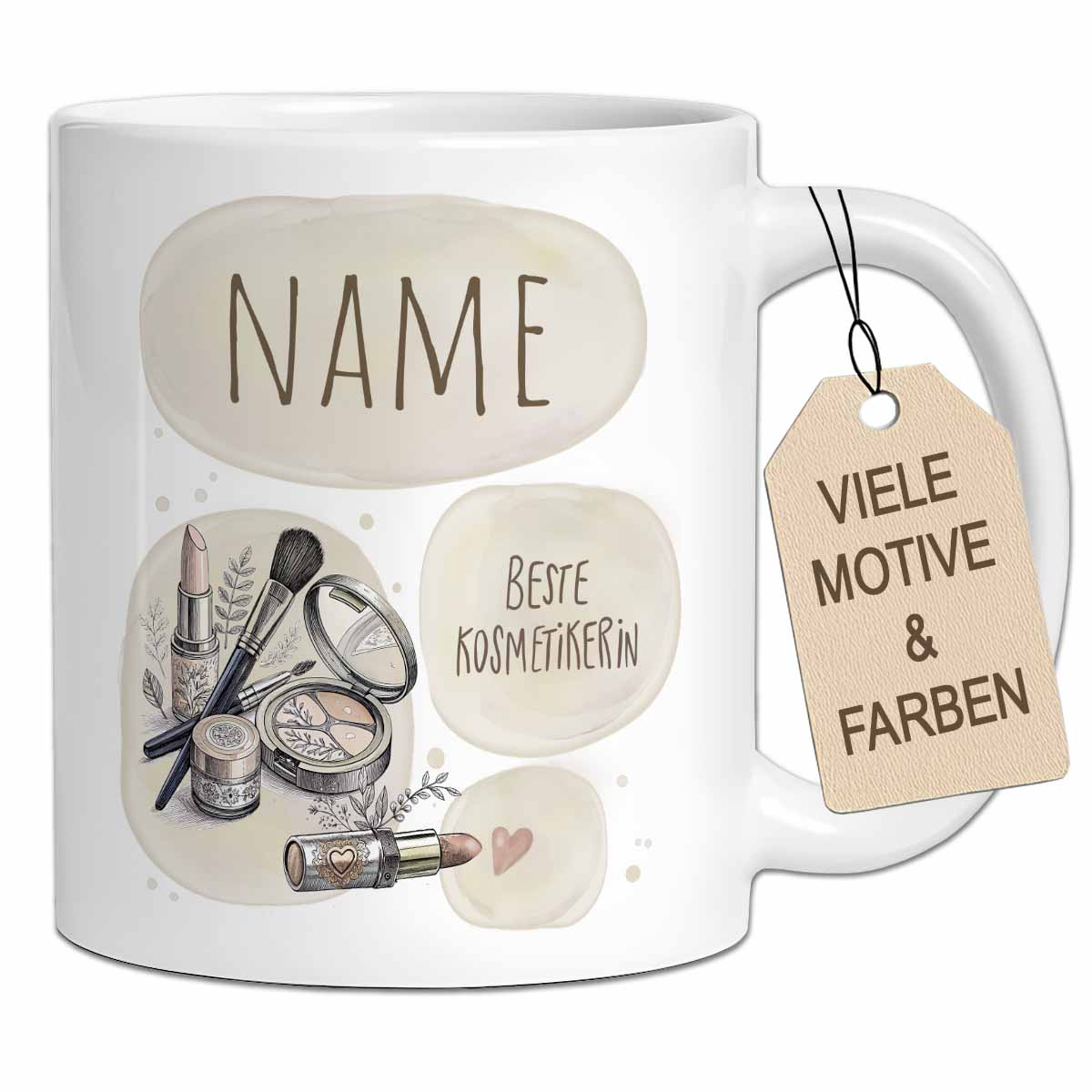 Die "Beste..." Tasse | Personalisiert für Friseurin, Kosmetikerin, Nageldesignerin