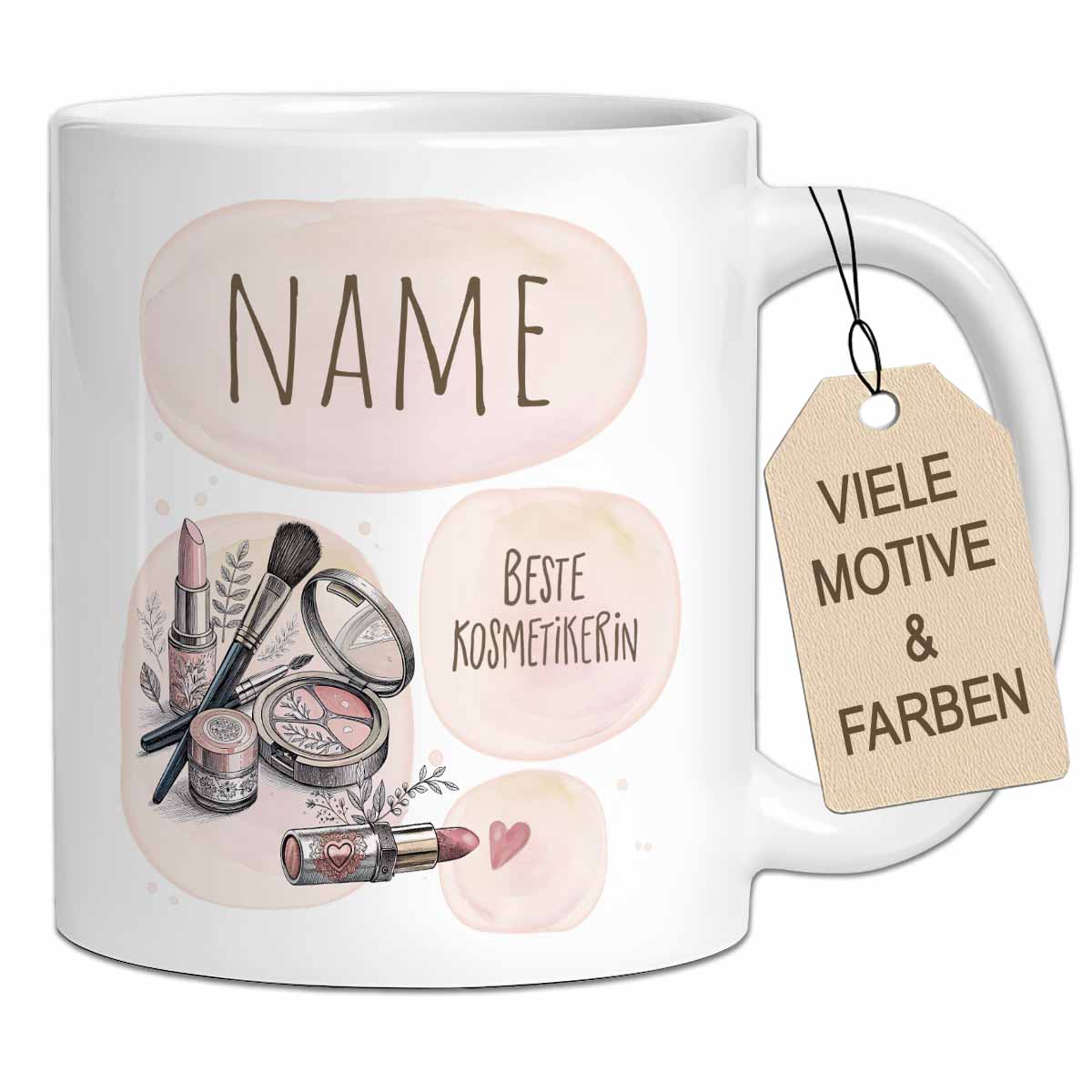 Die "Beste..." Tasse | Personalisiert für Friseurin, Kosmetikerin, Nageldesignerin