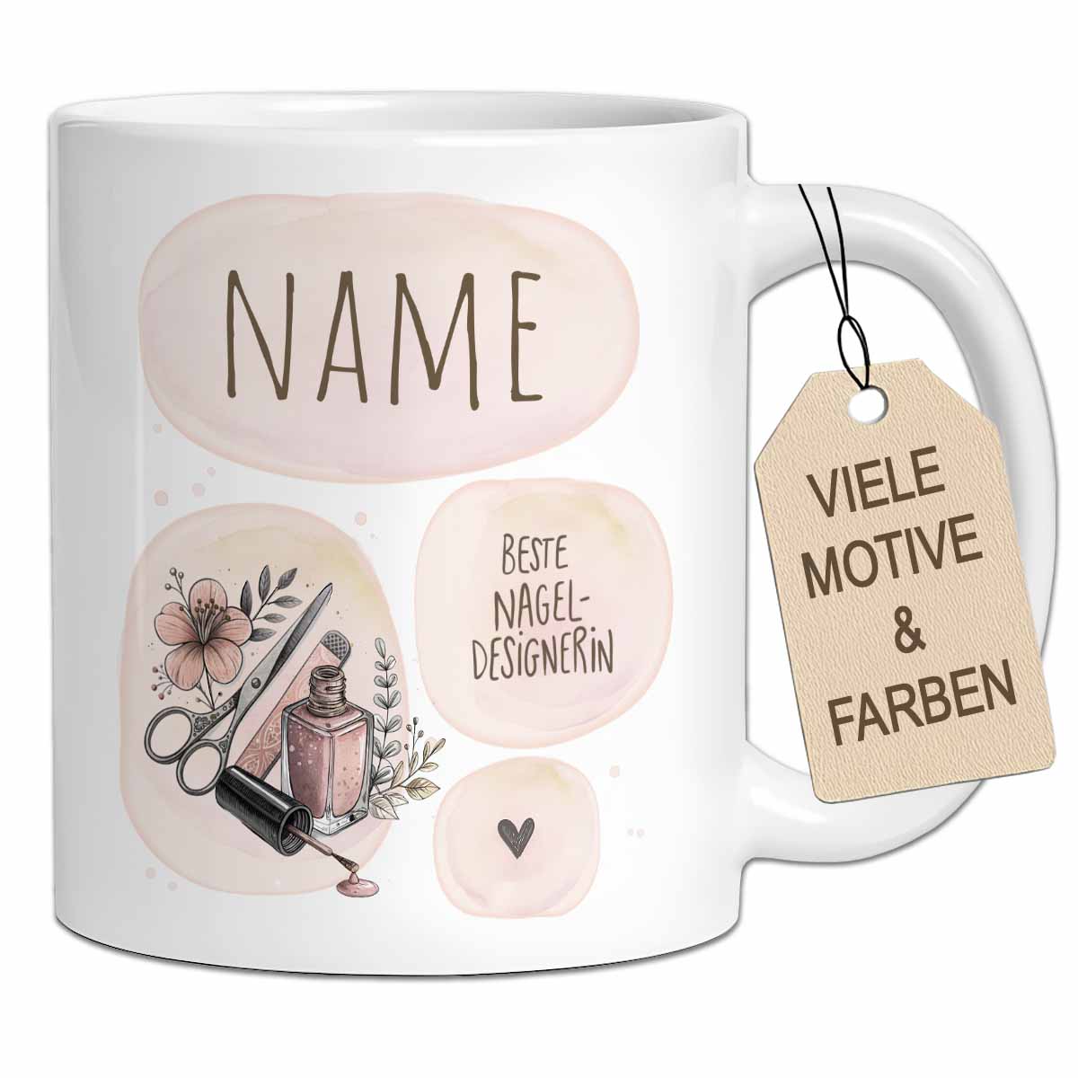Die "Beste..." Tasse | Personalisiert für Friseurin, Kosmetikerin, Nageldesignerin