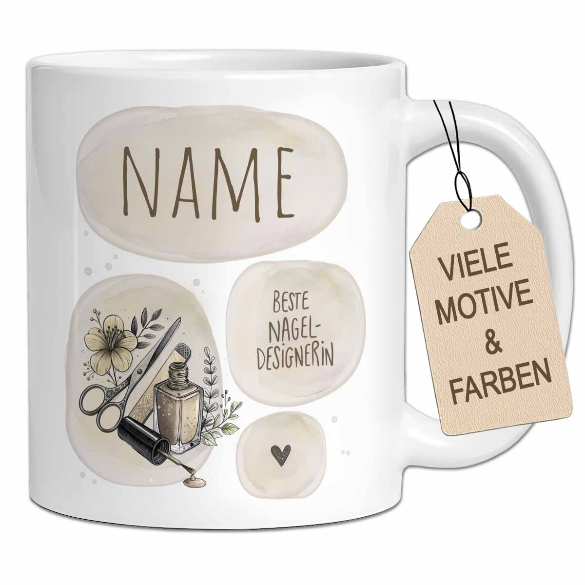 Die "Beste..." Tasse | Personalisiert für Friseurin, Kosmetikerin, Nageldesignerin