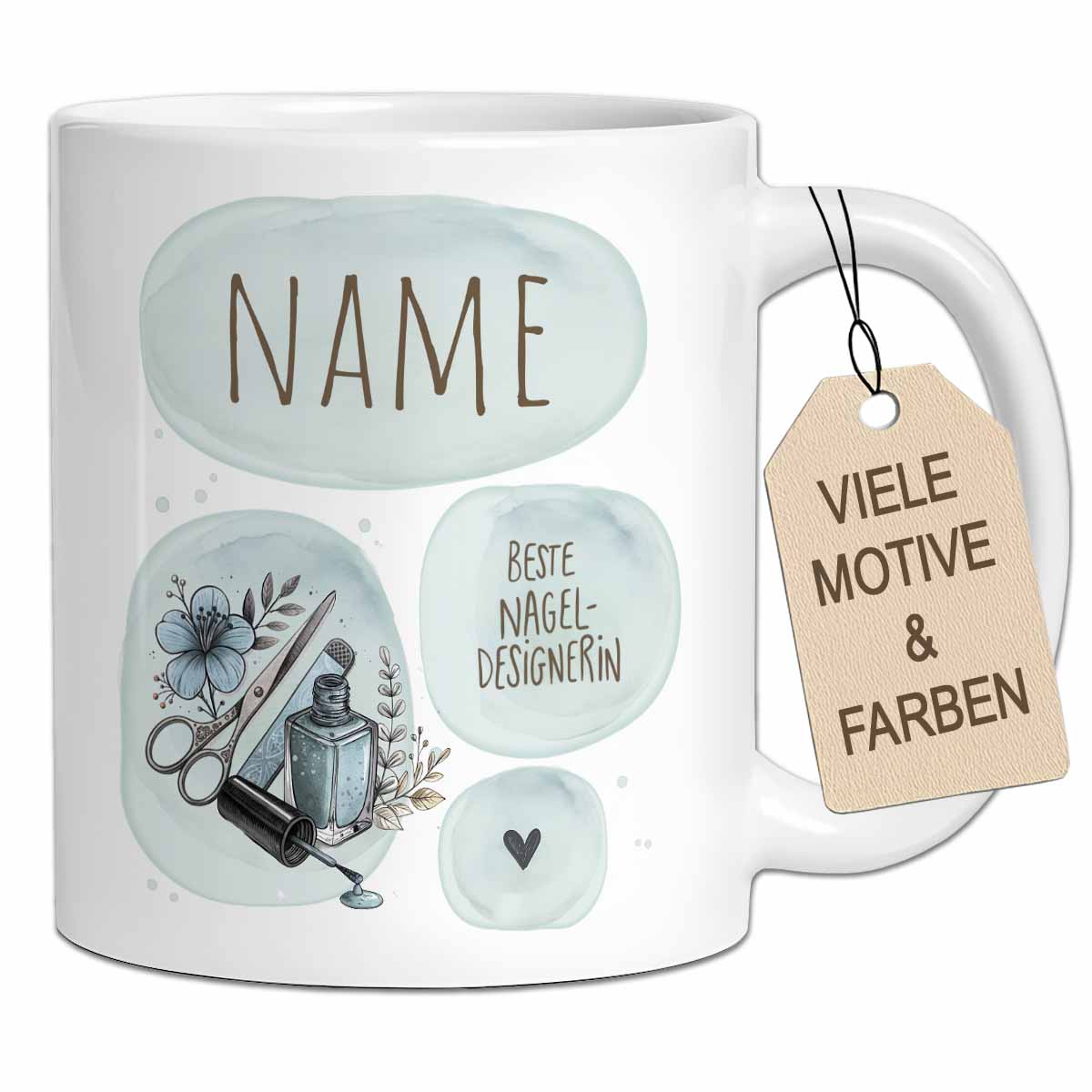 Die "Beste..." Tasse | Personalisiert für Friseurin, Kosmetikerin, Nageldesignerin