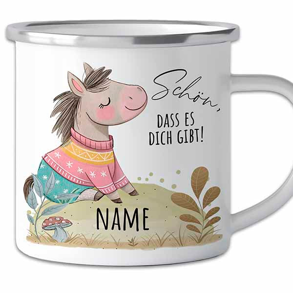 Der persönliche "Best Friend" Becher aus Emaille für Kinder