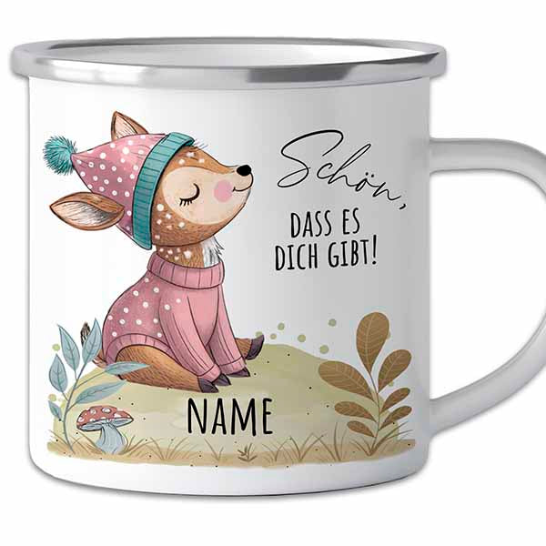 Der persönliche "Best Friend" Becher aus Emaille für Kinder