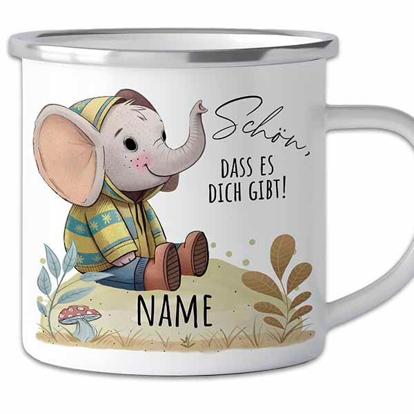 Der persönliche "Best Friend" Becher aus Emaille für Kinder