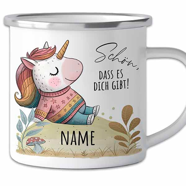 Der persönliche "Best Friend" Becher aus Emaille für Kinder