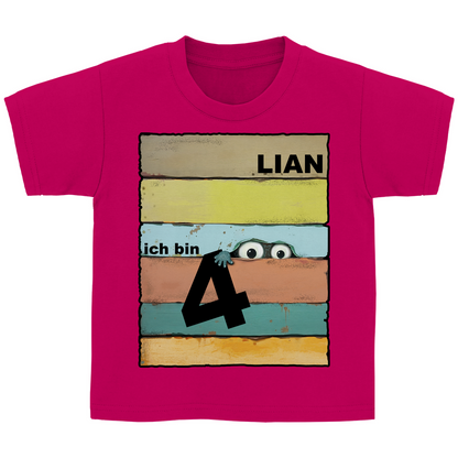 Geburtstagsshirt Kinder Personalisiert mit Namen & Alter – T-Shirt für Jungen & Mädchen