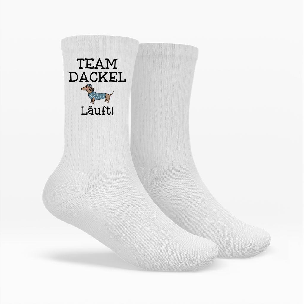 Die "Team Dackel" Retro-Tennissocken | Lustiges Geschenk