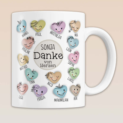 Abschiedsgeschenk Erzieherin Tasse personalisiert - Kita & Schule