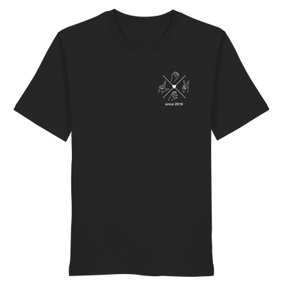 Partnerlook T-Shirt "Compass & Love" | Personalisiert & Bio-Qualität