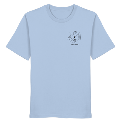 Partnerlook T-Shirt "Compass & Love" | Personalisiert & Bio-Qualität