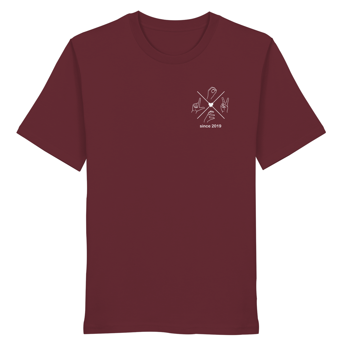 Partnerlook T-Shirt "Compass & Love" | Personalisiert & Bio-Qualität