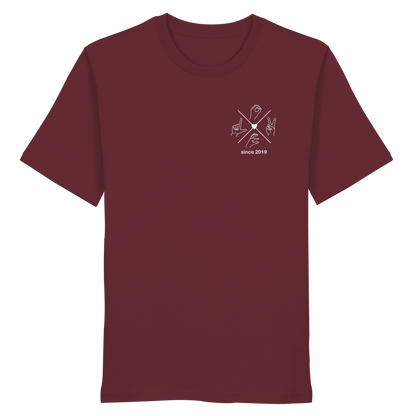 Partnerlook T-Shirt "Compass & Love" | Personalisiert & Bio-Qualität
