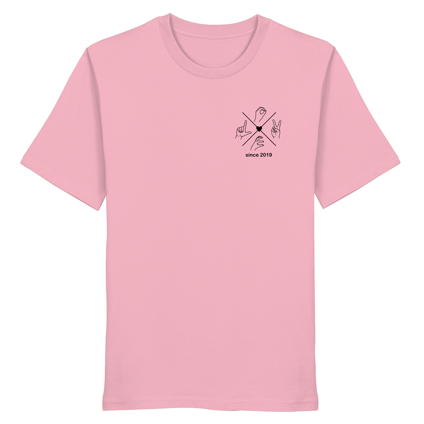 Partnerlook T-Shirt "Compass & Love" | Personalisiert & Bio-Qualität
