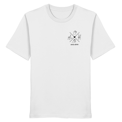 Partnerlook T-Shirt "Compass & Love" | Personalisiert & Bio-Qualität