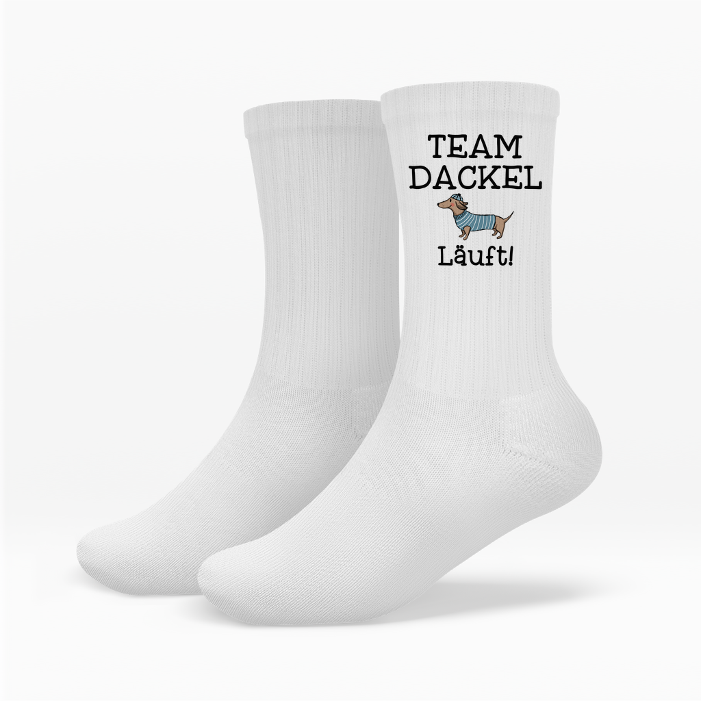 Die "Team Dackel" Retro-Tennissocken | Lustiges Geschenk