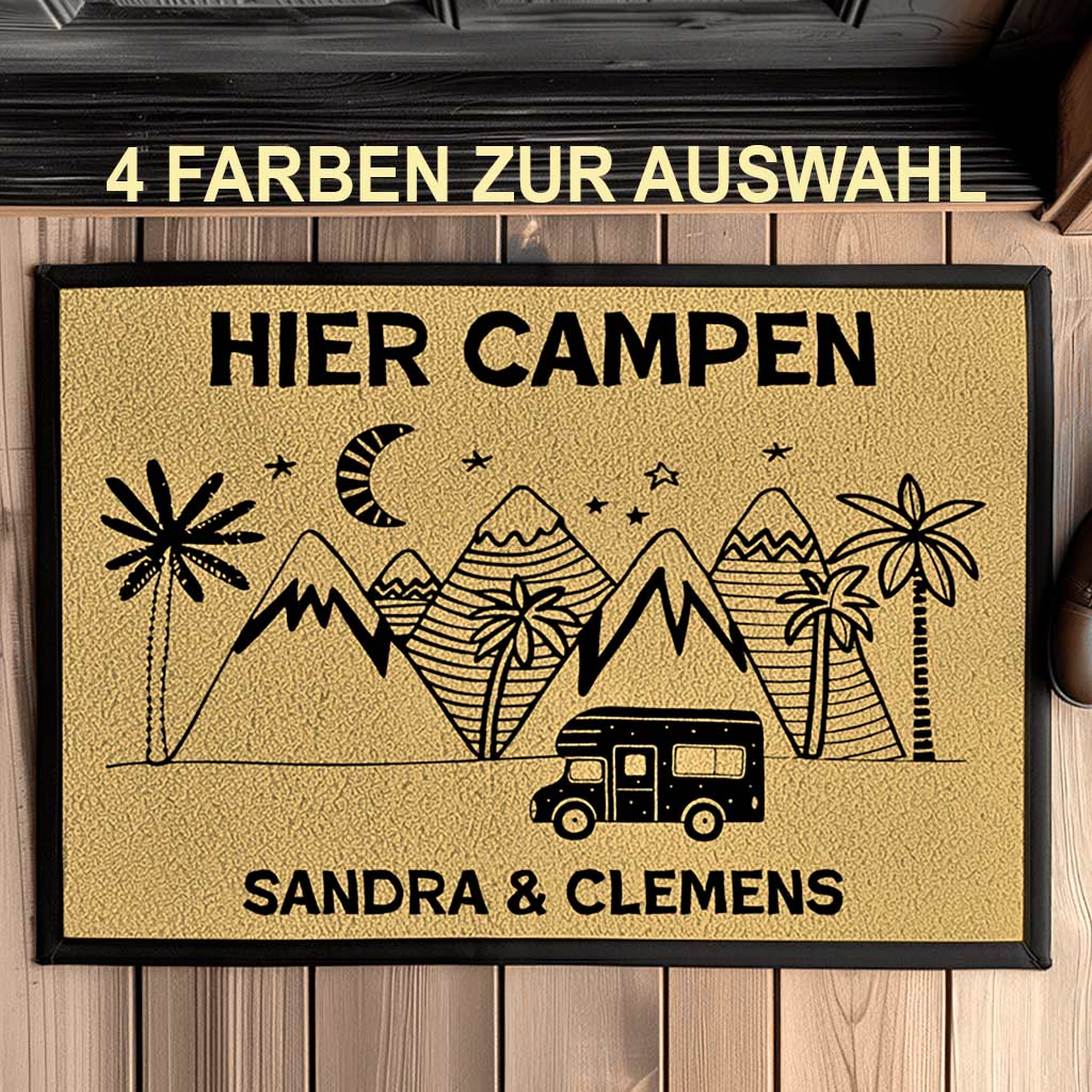 Die personalisierte Camper-Matte | Modern-Minimalistisches Design