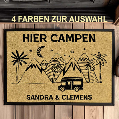 Die personalisierte Camper-Matte | Modern-Minimalistisches Design