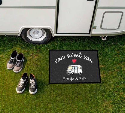 Rutschfeste und waschbare Schuhmatte als Geschenk für Camper.