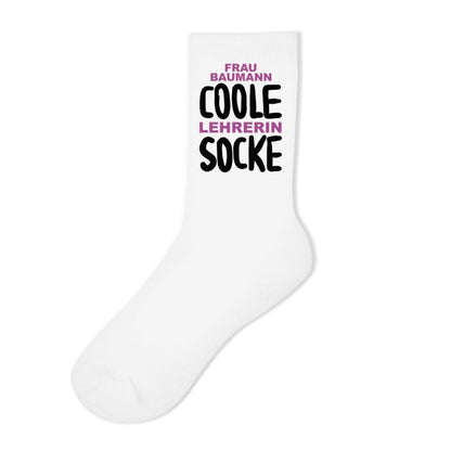 Lustige Coole Lehrer-Socken | Personalisierbares Abschiedsgeschenk für Erzieher & Pädagogen