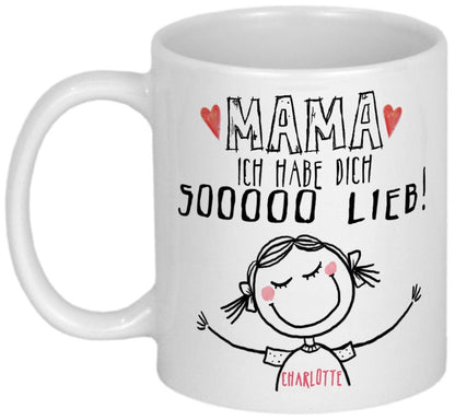 Mama Tasse personalisiert Muttertag Geburtstagsgeschenk Muttertagsgeschenk Mutter Tochter