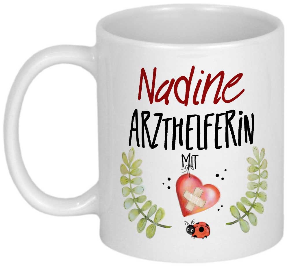 Danksagung Arzthelferin PERSONALISIERTE Geschenke Tasse Dankeschön Geschenk