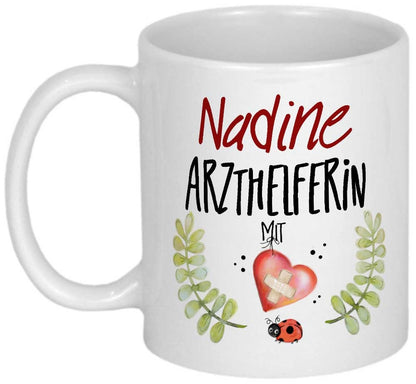 Danksagung Arzthelferin PERSONALISIERTE Geschenke Tasse Dankeschön Geschenk