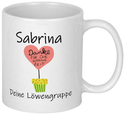Dankeschön Geschenk Tasse mit Spruch Kleine Menschen brauchen große Herzen wie Deins für Erzieherin Patentante Hebamme Lehrerin Tagesmutter