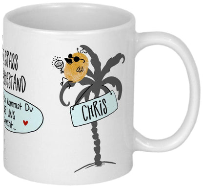 Rentner Geschenk zur Pensionierung Abschiedsgeschenk Ruhestand Geschenke zur Rente lustige Tasse mit Namen personalisiert
